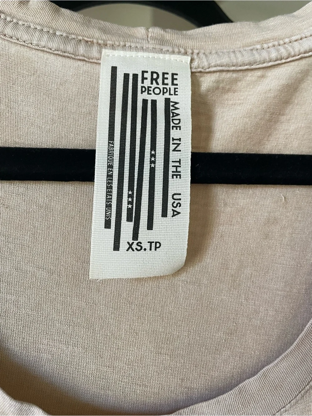Free People Beige Short Sleeve Scoop Neck Tunic
